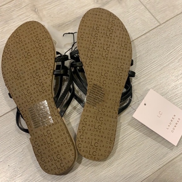 New LC Lauren Conrad Sodalite Strappy Slide Sandal - Picture 6 of 7